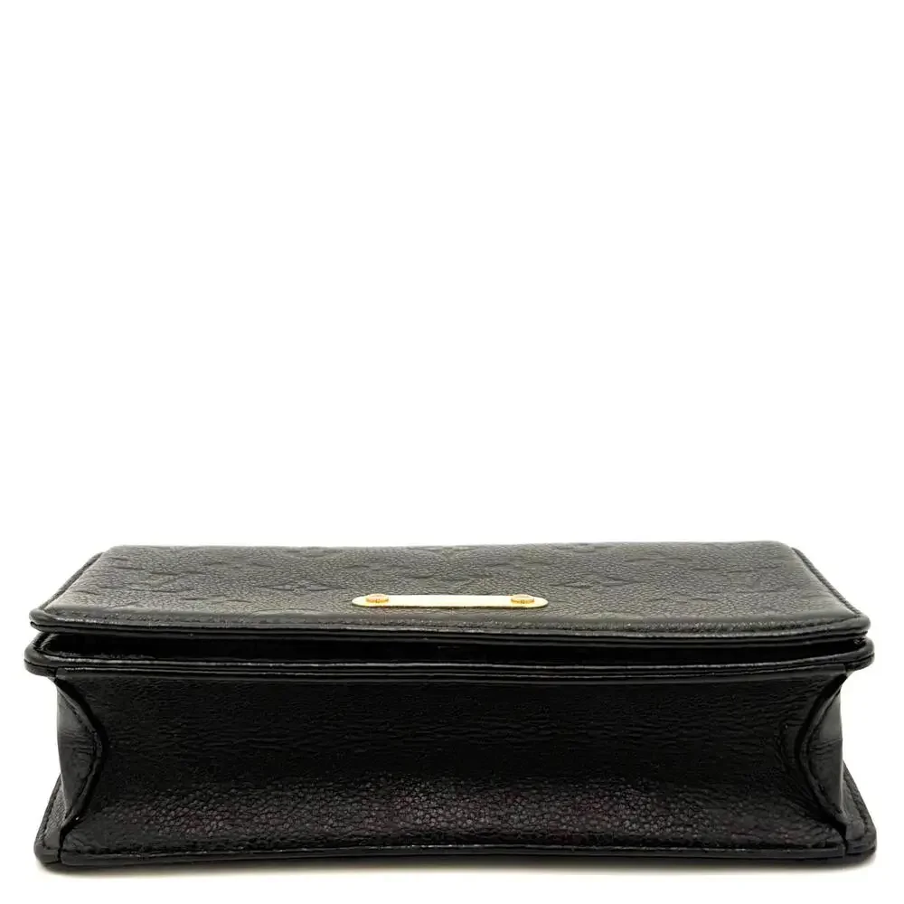 Lily Empreinte Leather Wallet on Chain
